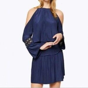 Ramy Brook Libby Dress Navy Blue Size Small